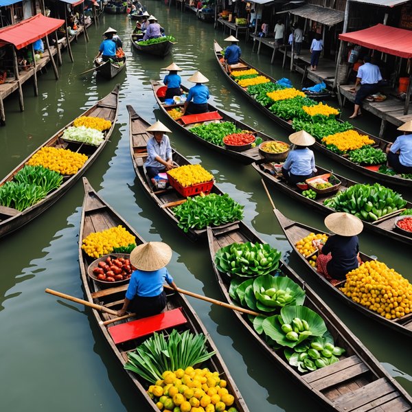 Quels sont les conseils pour une visite culturelle des marchés flottants en Thaïlande?