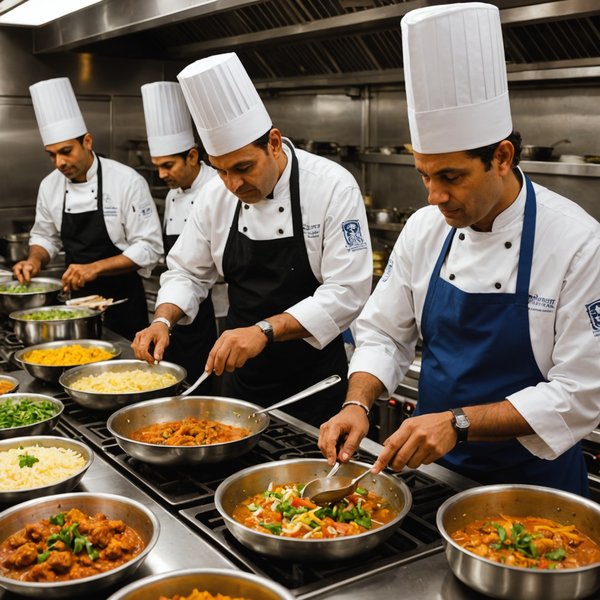 Peut-on trouver une croisière qui offre des cours de cuisine indienne avec des chefs locaux?